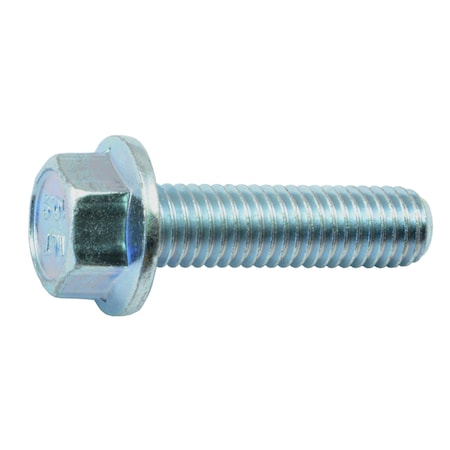 Midwest Fastener Class 10.9, M8-1.25 Flange Bolt, Zinc Plated Steel, 30 mm L, 8 PK 75704